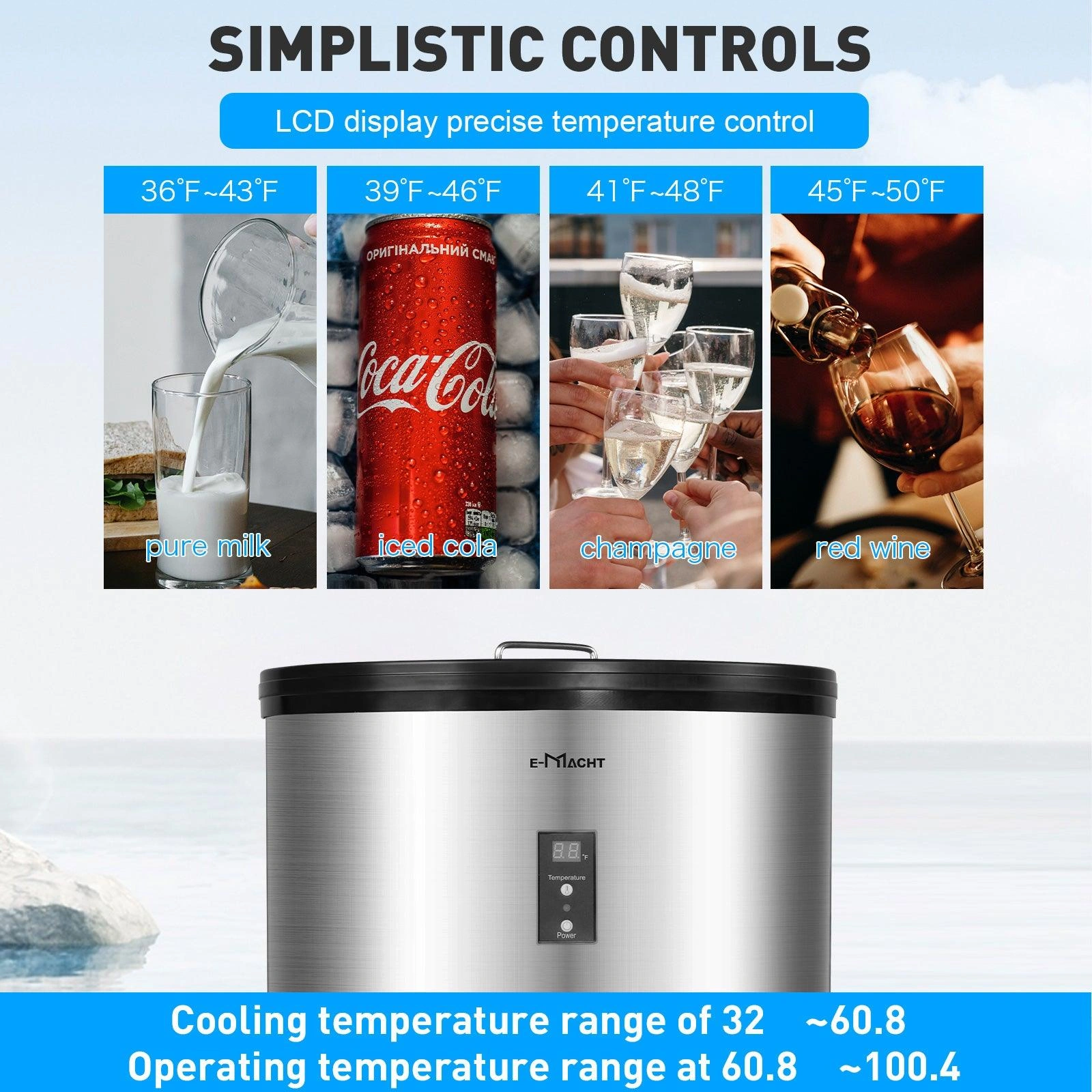 Chilled Refreshments: 1.8 Cu.Ft Beverage Refrigerator with Smart Display